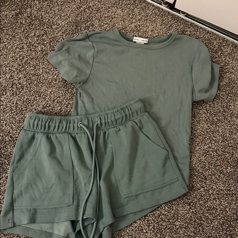 Women's Green Loungewear Set
